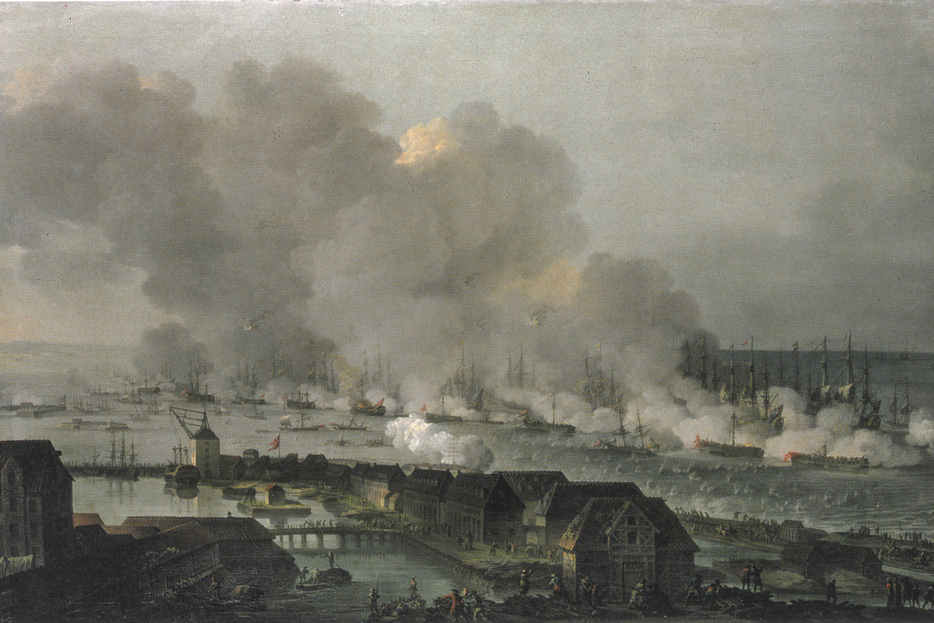 Lorenzen: Slaget på Reden, se Kuglegården i forgrunden.